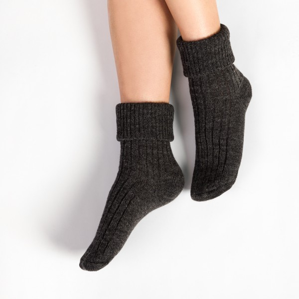 Skarpetki do spania grafitowe