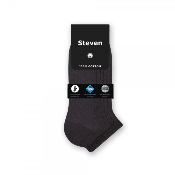 Stopki 100% bawełny grafitowe