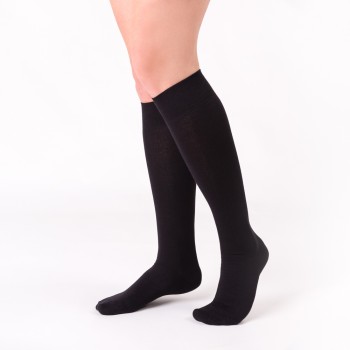 Podkolanówki bawełniane czarne