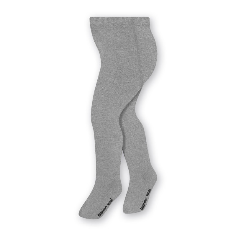 Rajstopki MERINO WOOL z wełny merynosów dla niemowlaków w kolorze SZARYM