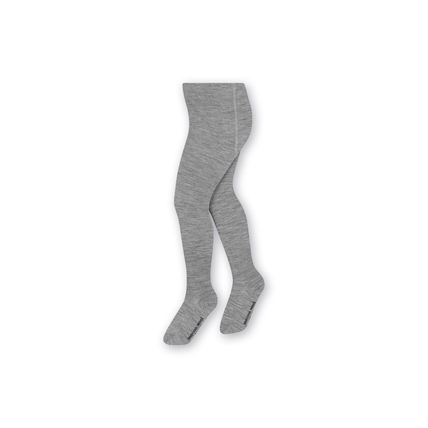 Rajstopki z wełny merynosów dla dzieci w kolorze - SZARYM - MERINO WOOL