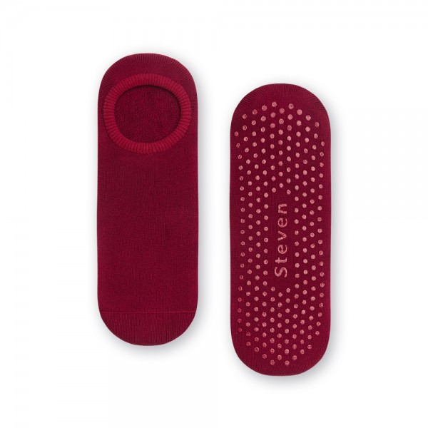 Stopki frotte antypoślizgowe bordowe