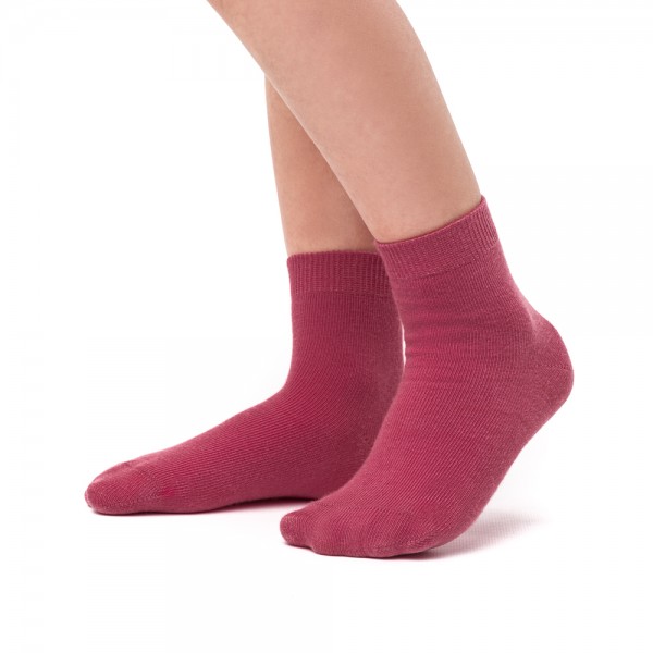Skarpetki bawełniane bordowe