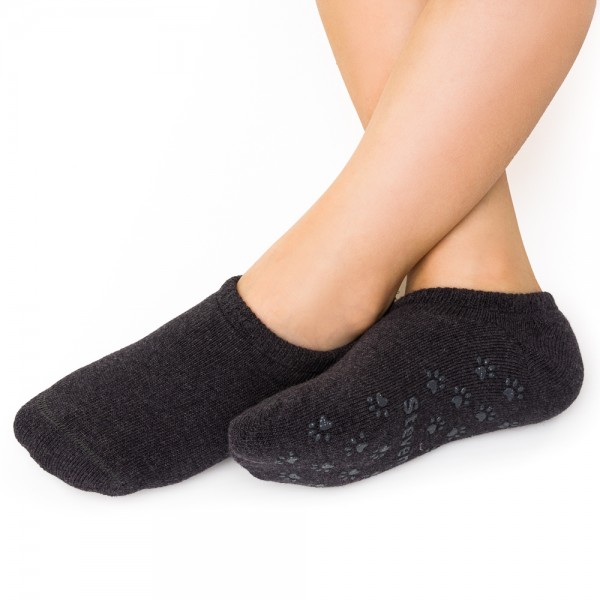 Stopki frotte antypoślizgowe melanż grafit