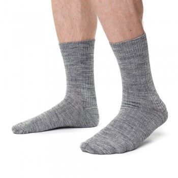 Skarpety z wełną alpaki szare