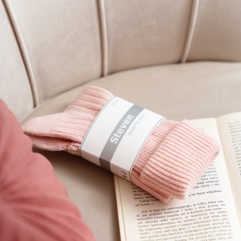 Skarpetki do spania jasnoróżowe