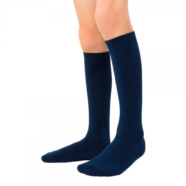 Podkolanówki bawełniane granatowe