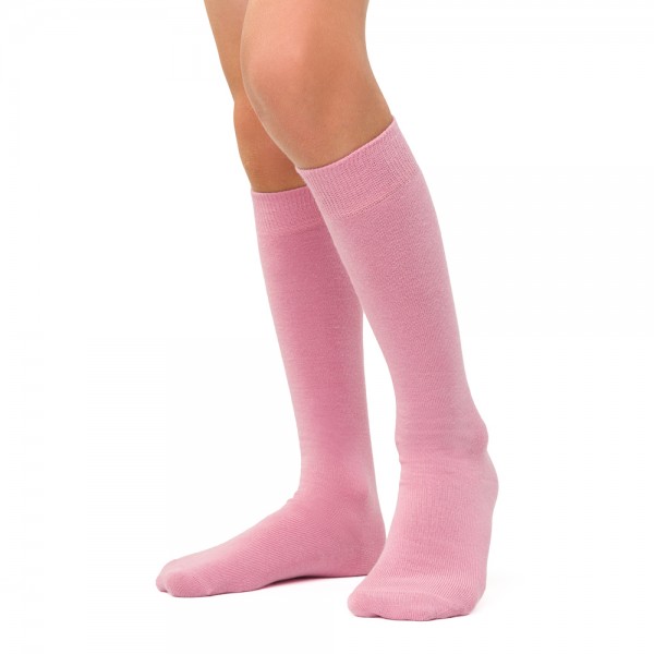 Podkolanówki bawełniane różowe