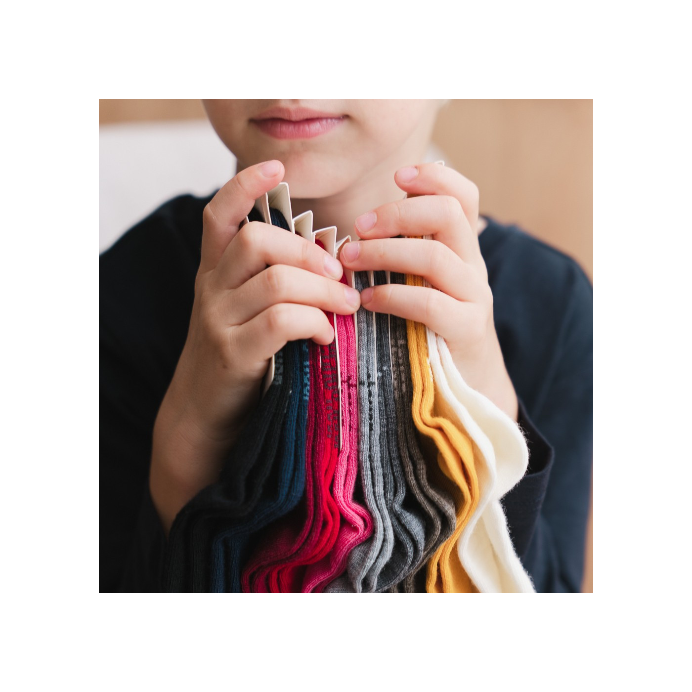 Skarpetki MERINO WOOL z wełny merynosa dla dzieci w kolorze RÓŻOWYM