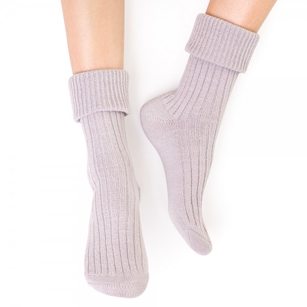 Skarpetki do spania jasnoszare