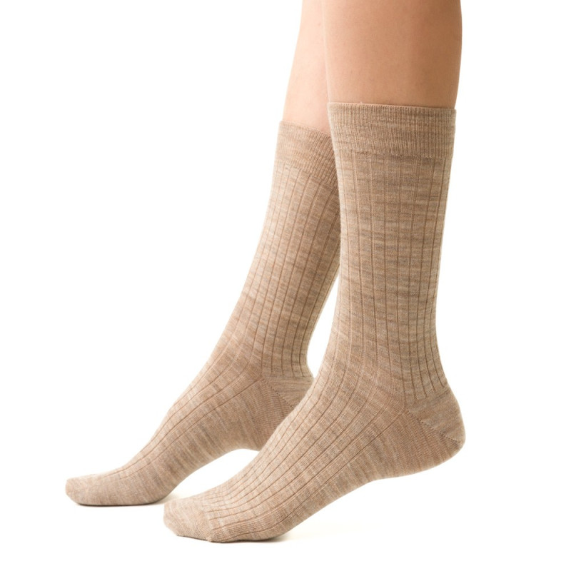 Bezuciskowe skarpetki damskie z wełny merino wool