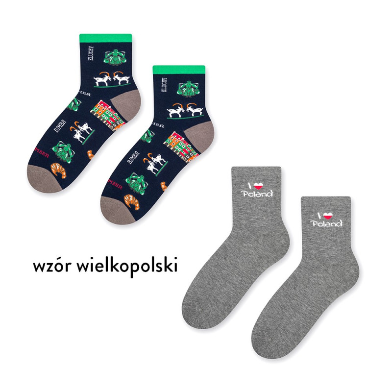 Zestaw skarpet damskich z kolekcji FOLK w pudełku