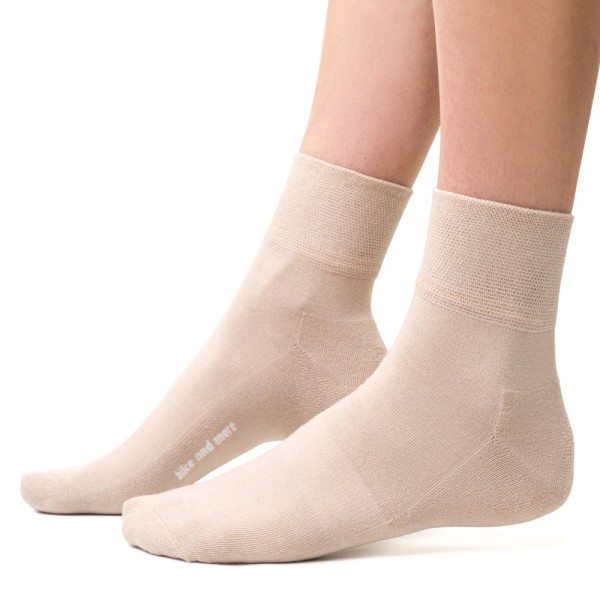 Skarpetki półfrotte sportowe beżowe