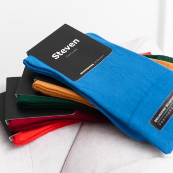 Skarpety bawełniane z delikatnym ściągaczem czerwone