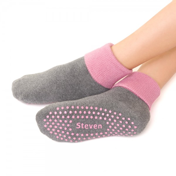 Skarpetki frotte antypoślizgowe szare