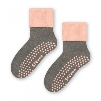 Skarpetki frotte antypoślizgowe szare