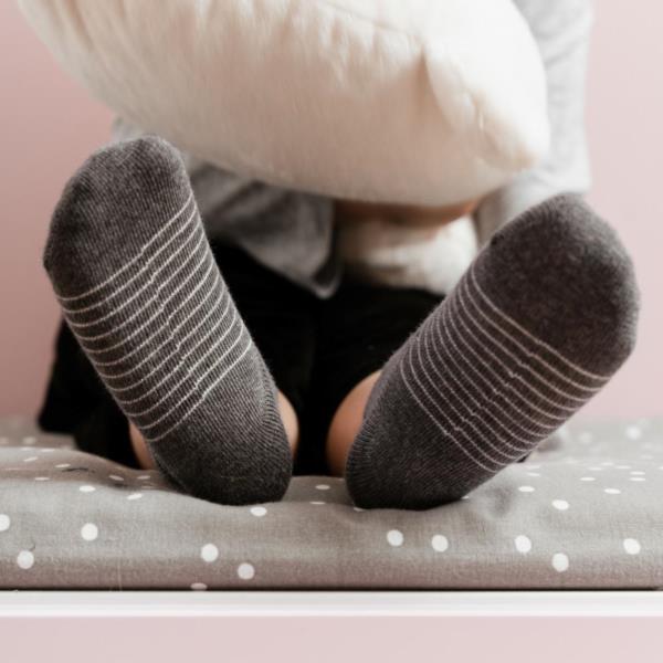 Art.138 KO261 17-19 MELANŻ SZARY Skarpety