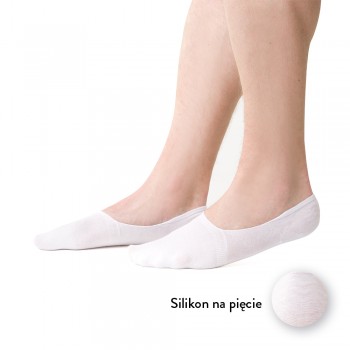 Stopki z silikonem białe