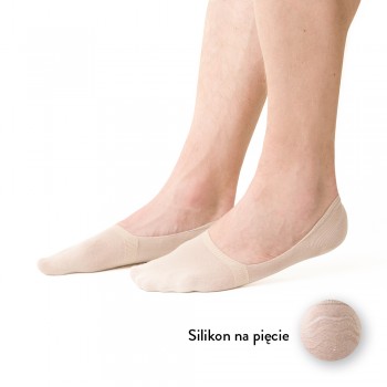 Stopki z silikonem beżowe