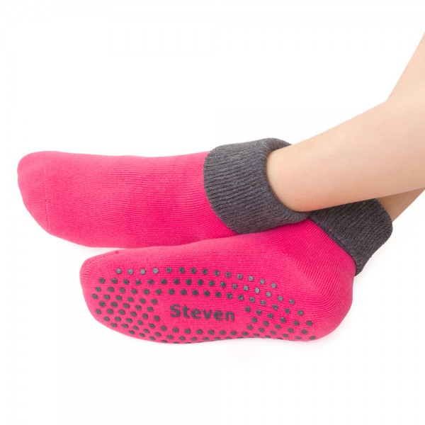 Skarpetki frotte antypoślizgowe różowe