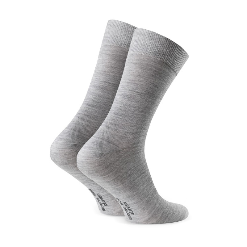 Skarpety MERINO WOOL z wełny merynosa dla mężczyzn w kolorze SZARYM