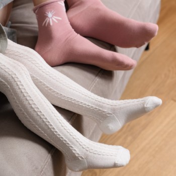 Rajstopki bawełniane białe