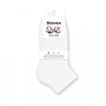 Skarpetki krótkie półfrotte SUPIMA ® białe