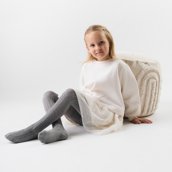 Rajstopki bawełniane szare