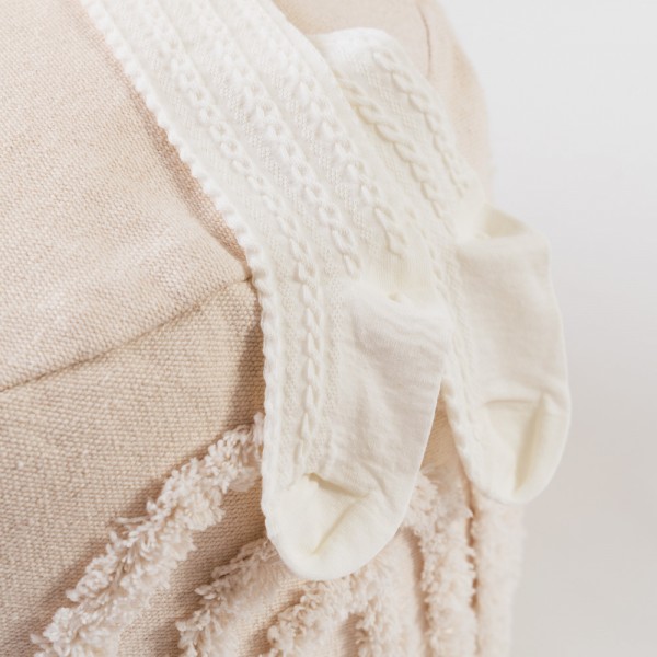 Rajstopki bawełniane ecru