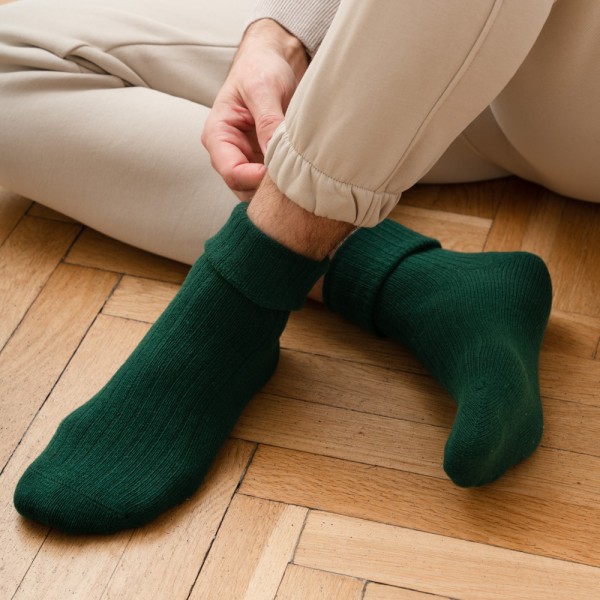 Skarpety wełniane zielone