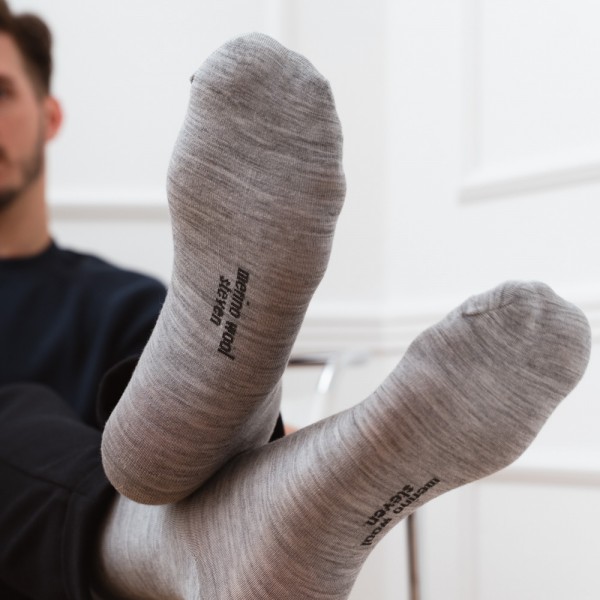 Skarpety MERINO WOOL szare