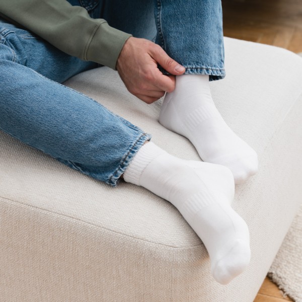 Skarpetki krótkie półfrotte SUPIMA ® białe