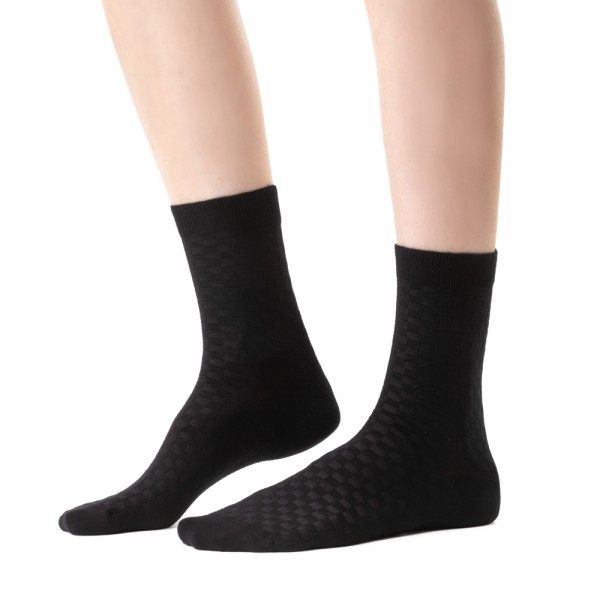 Skarpetki bambusowe bezuciskowe czarne