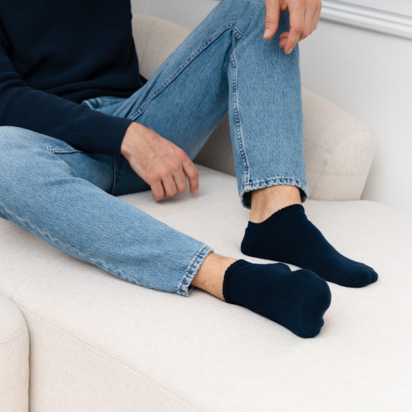 Skarpetki krótkie półfrotte SUPIMA ® granatowe