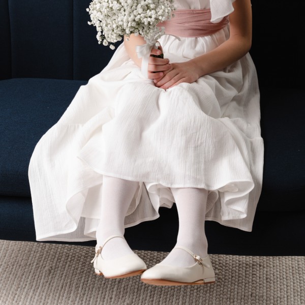 Rajstopki bawełniane białe