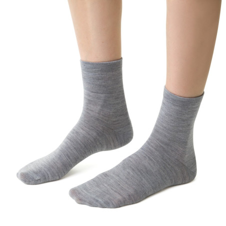 Skarpetki MERINO WOOL z wełny merynosa dla kobiet i dziewczyn -SZARE-