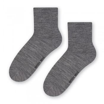 Skarpetki z wełny merynosów ciemnoszare