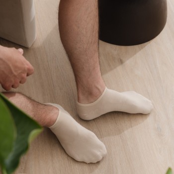 Stopki bawełniane beżowe