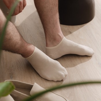 Stopki bawełniane beżowe