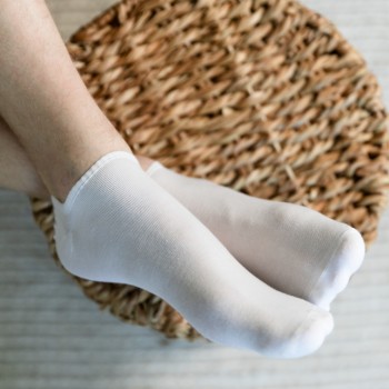 Stopki bawełniane białe