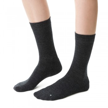 Skarpetki półfrotte merino wool grafitowe