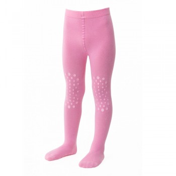 Rajstopki z antypoślizgowe różowe