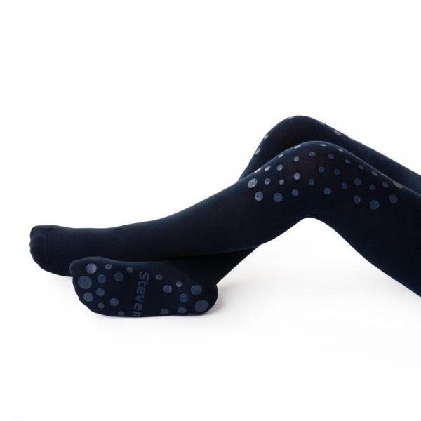 Rajstopki z antypoślizgowe granatowe