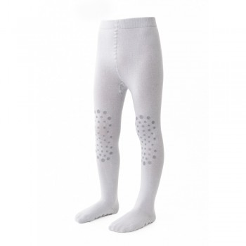 Rajstopki z antypoślizgowe jasnoszare