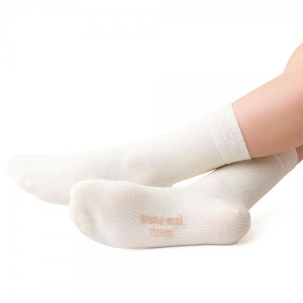 Skarpetki z wełny merynosów złamana biel