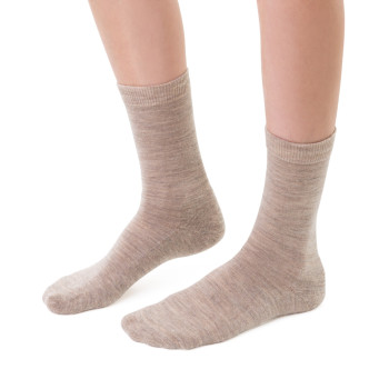 Skarpetki półfrotte merino wool beżowe