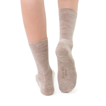 Skarpetki półfrotte merino wool beżowe