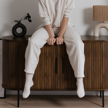 Skarpetki 50% wełna Alpaka ecru