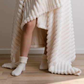 Skarpetki 50% wełna Alpaka ecru