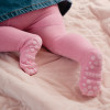 Rajstopki z antypoślizgowe różowe